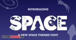 دانلود فونت انگلیسی فضایی  The Space Font