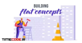 دانلود پروژه آماده افتر افکت : موشن گرافیک ساختمان سازی Building – Flat Concept