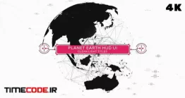 دانلود پروژه آماده افتر افکت : تایتل روی کره زمین Planet Earth HUD UI Titles