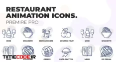 restaurant food animation icons mogrt 32341 09 07 375