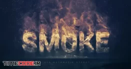 دانلود موکاپ متن با دود و آتش Smoke Logo Text Effect
