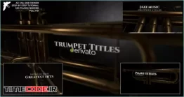 دانلود پروژه آماده افتر افکت : تیتراژ موسیقی با ترامپت Jazz Trumpet Titles