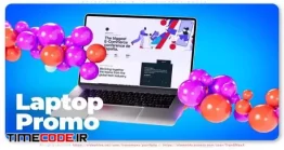 دانلود پروژه آماده افتر افکت : تیزر تبلیغاتی لپ تاپ Laptop Promo With Colorful Balls