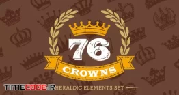 دانلود 76 آیکون تاچ Crowns Icons Vector Set