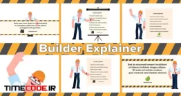 دانلود پروژه آماده افتر افکت : موشن گرافیک مهندس ساختمان Builder Explainer