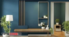 cabinet mock up room dark blue floor wooden 5390167 17 48 334