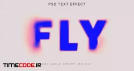 دانلود افکت آماده متن فتوشاپ Dissolving Blur Psd Text Effect