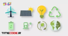 دانلود پروژه آماده فاینال کات پرو : آیکون انیمیشن انرژی Ecology Icons