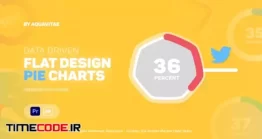 دانلود پروژه MOGRT پریمیر : نمودار و چارت اینفوگرافی Flat Infographics Pie Charts
