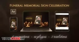 دانلود پروژه آماده افتر افکت : کلیپ مراسم ختم Funeral Memorial Sign Celebration