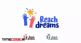 دانلود وکتور لایه باز لوگو آموزش آنلاین کودک Online Learning Kids Dream Logo