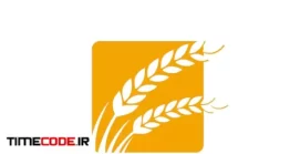 دانلود وکتور لایه باز لوگو گندم Wheat Logo Template