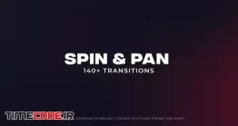 دانلود پروژه آماده افتر افکت : 140 ترنزیشن Spin & Pan Transitions