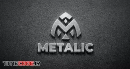 دانلود موکاپ لوگو فلزی 3D Metal – Mockup Logo