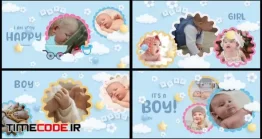 دانلود پروژه آماده افتر افکت : اسلایدشو کودک Baby Album Slideshow