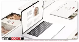 دانلود پروژه آماده افتر افکت : معرفی وب سایت Blocks Website Promo Laptop Mockup