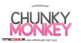 دانلود فونت انگلیسی ساده Chunky Monkey Font