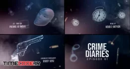 دانلود پروژه آماده افتر افکت : تیتراژ جنایی پلیسی Crime Diaries – Title Sequence