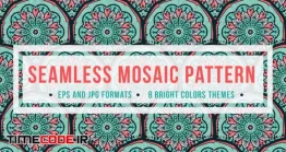 دانلود پترن گل دار سنتی  Seamless Mosaic Pattern