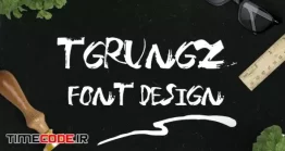 دانلود فونت انگلیسی فانتزی خشن T-grungz Font