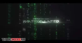 دانلود پروژه آماده افتر افکت : تیتراژ ماتریکس The Matrix Opener