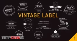 دانلود پروژه آماده افتر افکت : لیبل وینتیج Vintage Label Pack