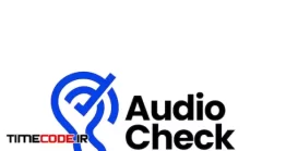 دانلود وکتور لایه باز لوگو گوش Audio Check Ear Audio Logo Vector