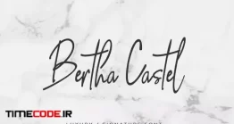 دانلود فونت انگلیسی به سبک امضا Bertha Castel Signature Font