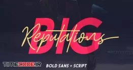 دانلود فونت انگلیسی به سبک امضا Big Reputation – Font Duo