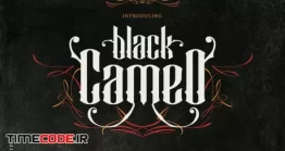 دانلود فونت انگلیسی گرافیکی  Black Cameo