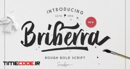 دانلود فونت انگلیسی گرافیکی Briberra – Rough Bold Script