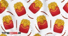 french fries seamless pattern 10964 26 48 051