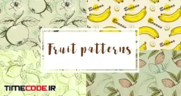 دانلود پترن میوه Fruit Seamless Patterns