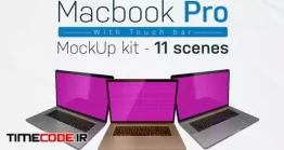 دانلود موکاپ مک بوک Macbook Pro Kit