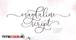 دانلود فونت انگلیسی کلیپ عروسی Magdaline – Lovely Script