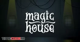دانلود فونت انگلیسی ترسناک هالووین Magic House – Haunted Halloween Typeface