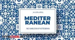 دانلود پترن موزائیکی با طرح اسلیمی  Mediterranean Seamless Pattern Collection