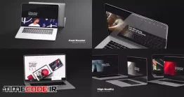 دانلود پروژه آماده افتر افکت : معرفی وب سایت Minimalistic Laptop Website Promo