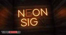 دانلود پروژه MOGRT پریمیر : تایتل نئون + موسیقی Neon Sign Titles