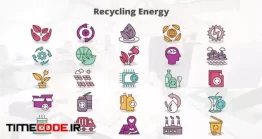 دانلود پروژه MOGRT پریمیر : آیکون انیمیشن بازیافت Recycling Energy