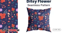 دانلود پترن گل Seamless Pattern Ditsy Flower