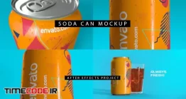 دانلود پروژه آماده افتر افکت : تیزر تبلیغاتی نوشابه Soda Can Mockup 4K