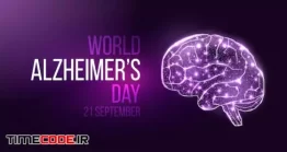 دانلود وکتور لایه باز روز جهانی آلزایمر World World Alzheimer’s Day Banner