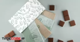 دانلود موکاپ بسته بندی شکلات Box And Wrapping Paper For Chocolate Design