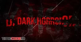 دانلود پروژه آماده پریمیر : تریلر ترسناک + موسیقی Dark Horror Trailer Opener