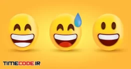 دانلود آیکون ایموجی خنده Grinning Emoji With Smiling Eyes Laugh Emoticon