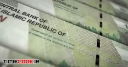 دانلود فوتیج دسته اسکناس ده هزار تومانی Iranian Rial Money Banknote Surface Loop