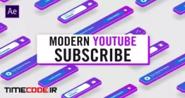 دانلود پروژه آماده افتر افکت : سابسکرایب یوتیوب Modern Youtube Subscribe