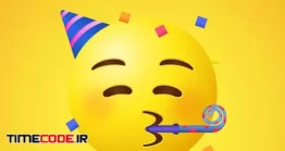 دانلود آیکون ایموجی تولد Party Emoji Face Or Emoticon
