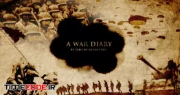 دانلود پروژه آماده فاینال کات پرو : اسلایدشو جوهری قدیمی A War Diary